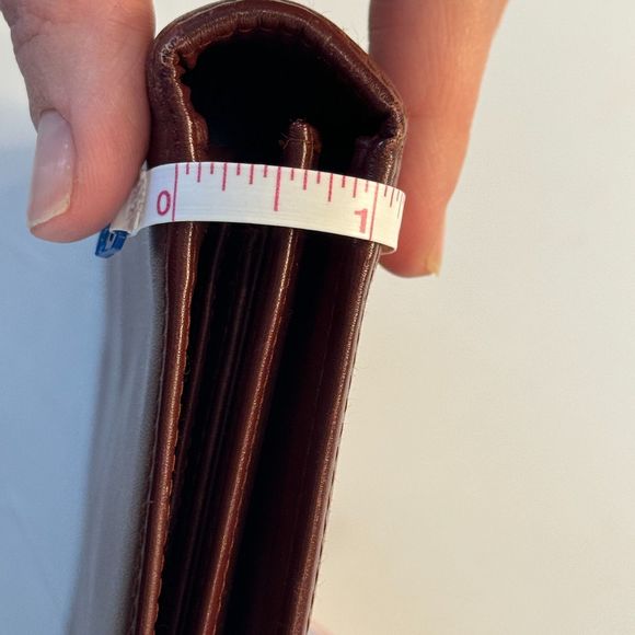 CARTIER Burgundy Bordeaux Leather Clutch Purse Bag - Authentic - Picture 15 of 16